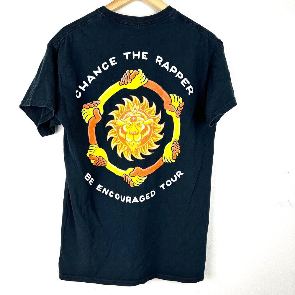 Chance The Rapper Be Encouraged Tour Courage Rap Short Sleeve Shirt sSize Medium